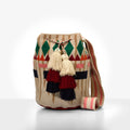 Wayuu crossbody bag (Green diamond pattern)