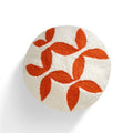 Wayuu Round Pillow (orange and cream)