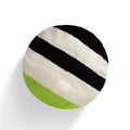 Wayuu Round Pillow (green, black and white)