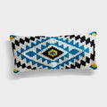 Wayuu Rectangle Pillow (yellow black blue design)